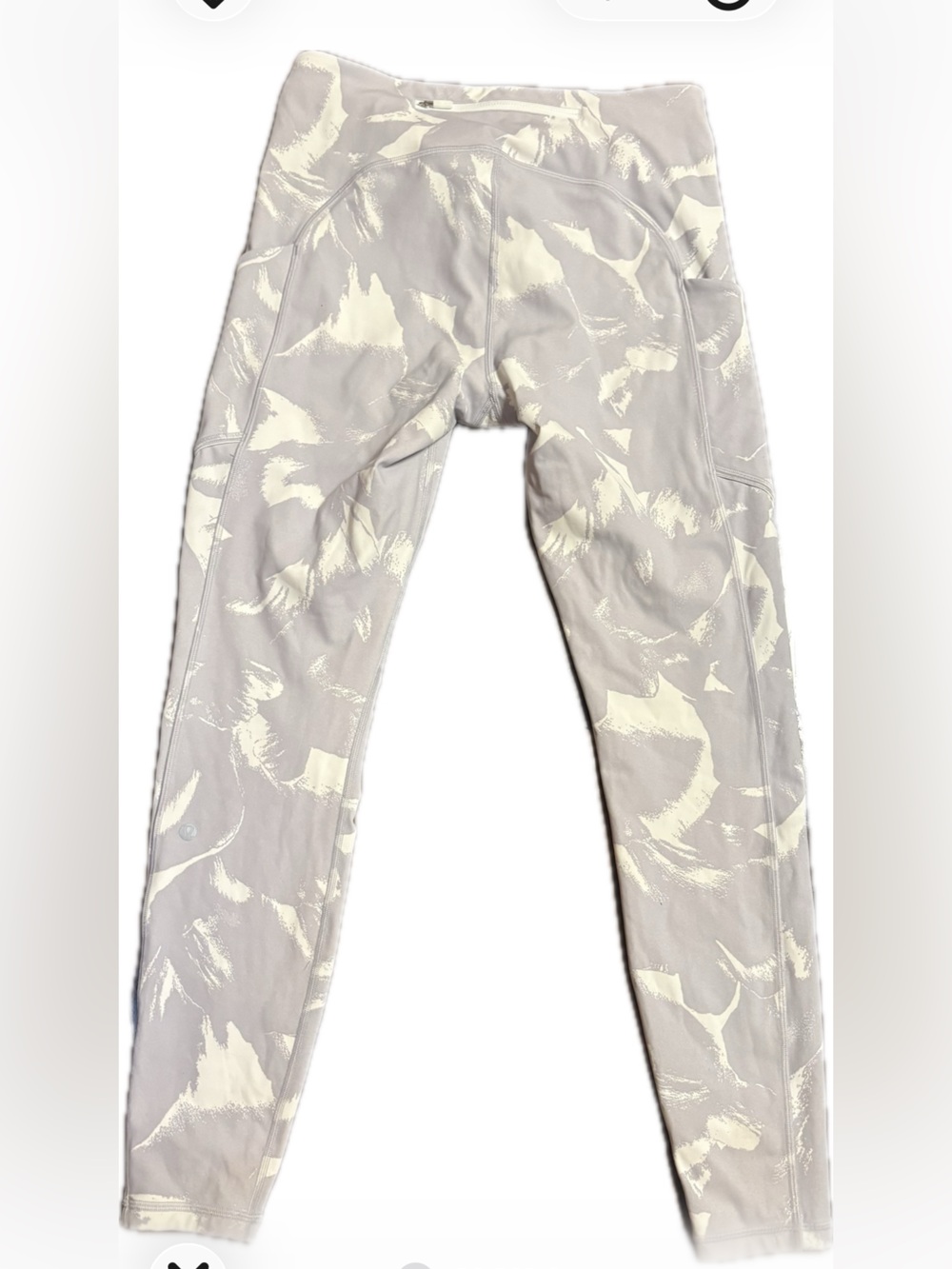 Lululemon Wunder Under Hi-Rise Tight 25" Full-On Flower Pop White Silver Lilac 8